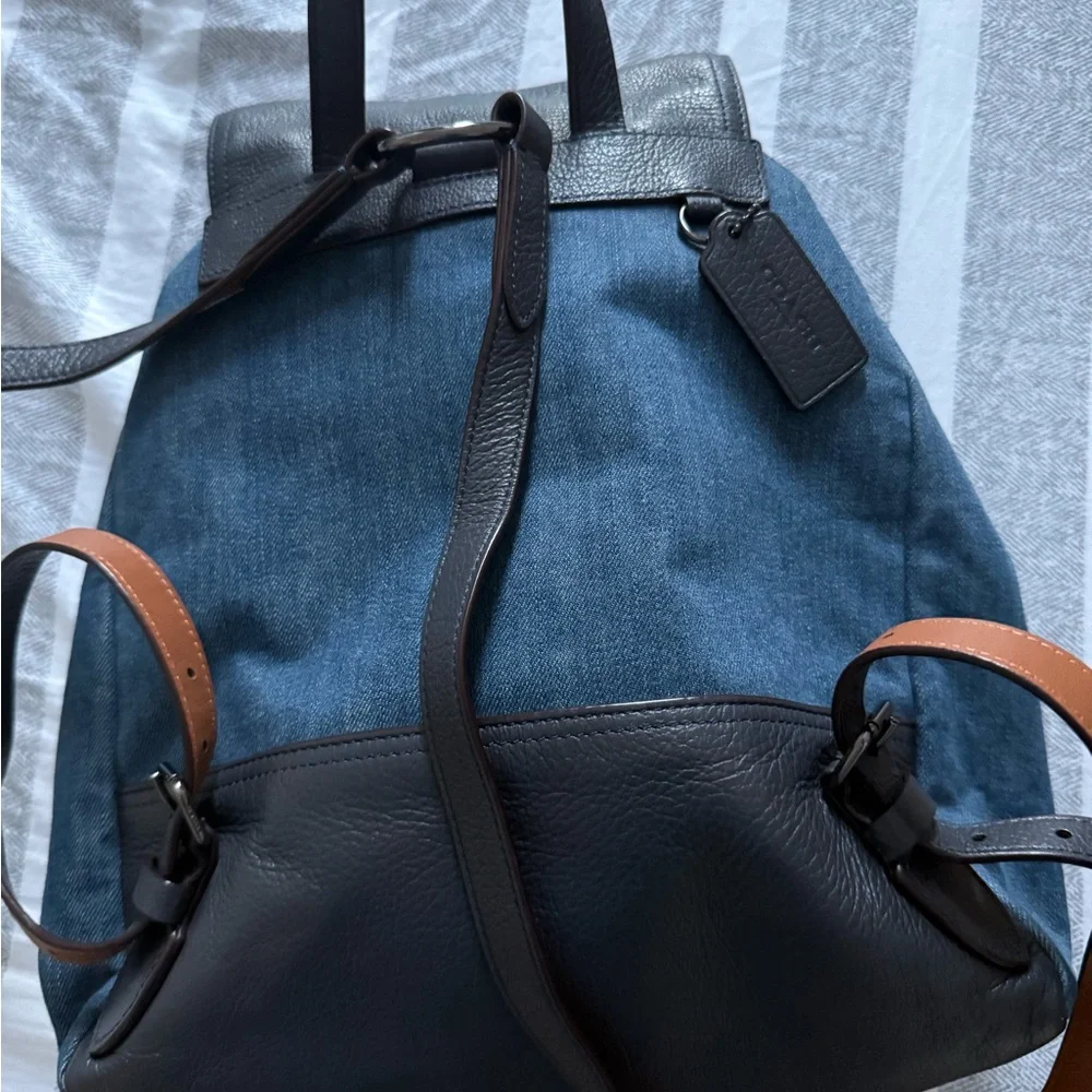 Coach Denim Backpack - Picture 5 of 12
